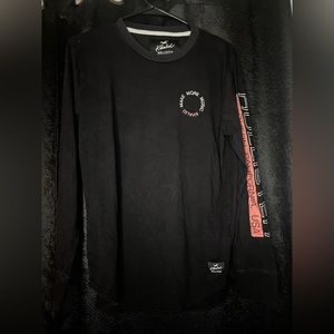 long sleeve black and pink hollister